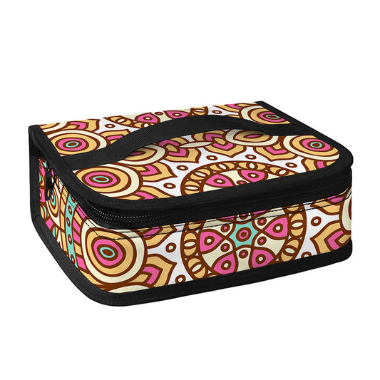 Pastel Ethnic Mandala Print Small Lunch Bag
