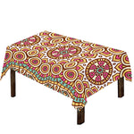 Pastel Ethnic Mandala Print Tablecloth