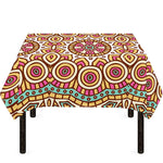 Pastel Ethnic Mandala Print Tablecloth