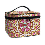 Pastel Ethnic Mandala Print Travel Makeup Bag