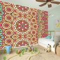 Pastel Ethnic Mandala Print Wall Sticker
