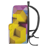 Pastel Geometric Cubic Print Backpack
