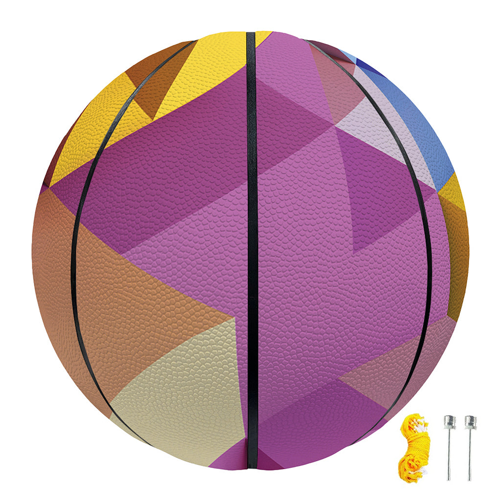Pastel Geometric Cubic Print Basketball