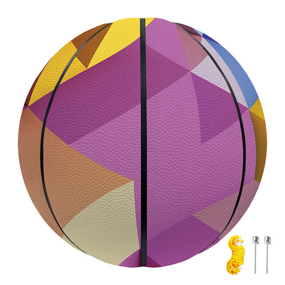 Pastel Geometric Cubic Print Basketball
