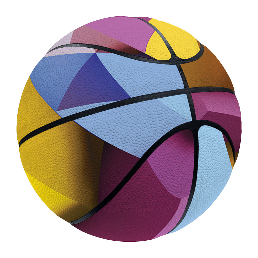Pastel Geometric Cubic Print Basketball