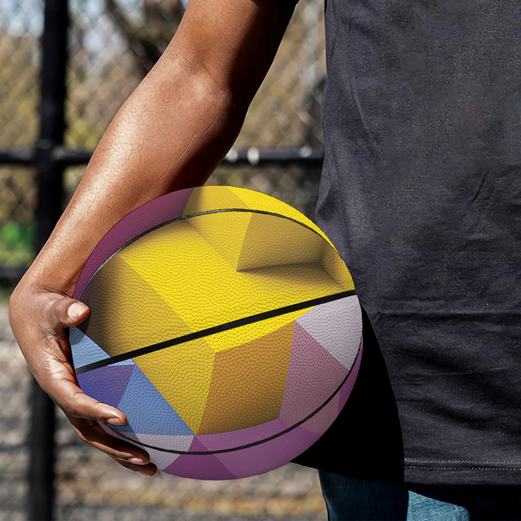Pastel Geometric Cubic Print Basketball