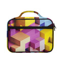 Pastel Geometric Cubic Print Briefcase Bible Bag