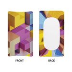 Pastel Geometric Cubic Print Changing Pad Cover