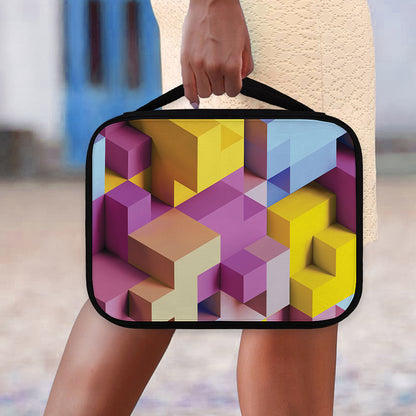 Pastel Geometric Cubic Print Classic Bible Case