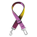 Pastel Geometric Cubic Print Dog Seat Belt