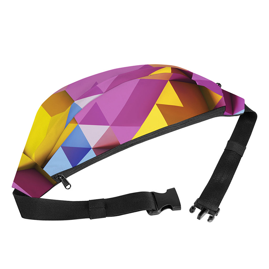 Pastel Geometric Cubic Print Fanny Pack