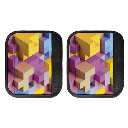 Pastel Geometric Cubic Print Handle Covers