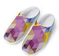 Pastel Geometric Cubic Print Mesh Casual Shoes