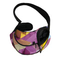 Pastel Geometric Cubic Print Pet Sling Carrier