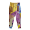 Pastel Geometric Cubic Print Sweatpants