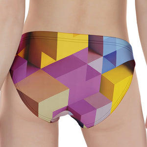 Pastel Geometric Cubic Print Women's Panties