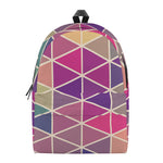 Pastel Geometric Shape Pattern Print Backpack