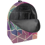 Pastel Geometric Shape Pattern Print Backpack