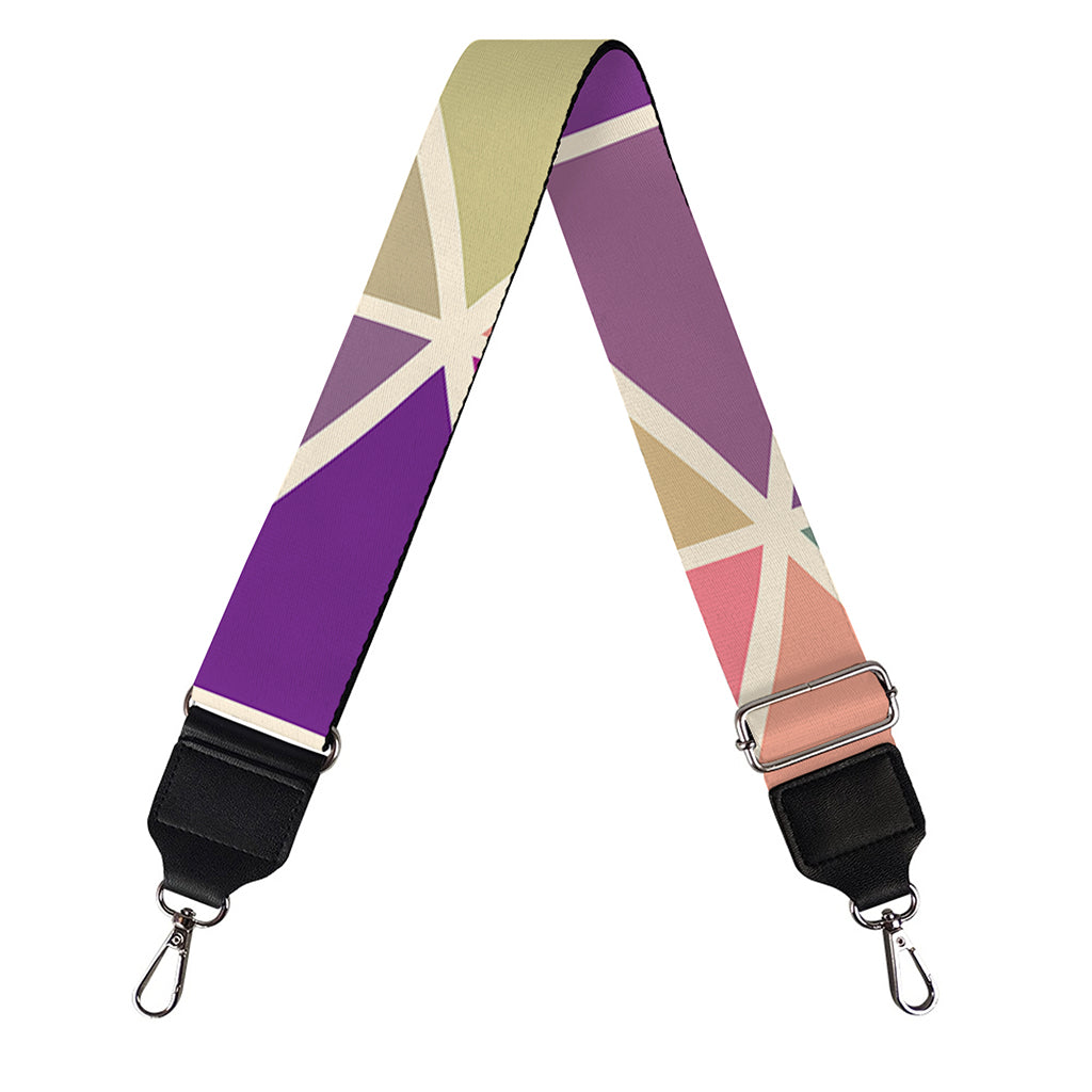Pastel Geometric Shape Pattern Print Bag Strap