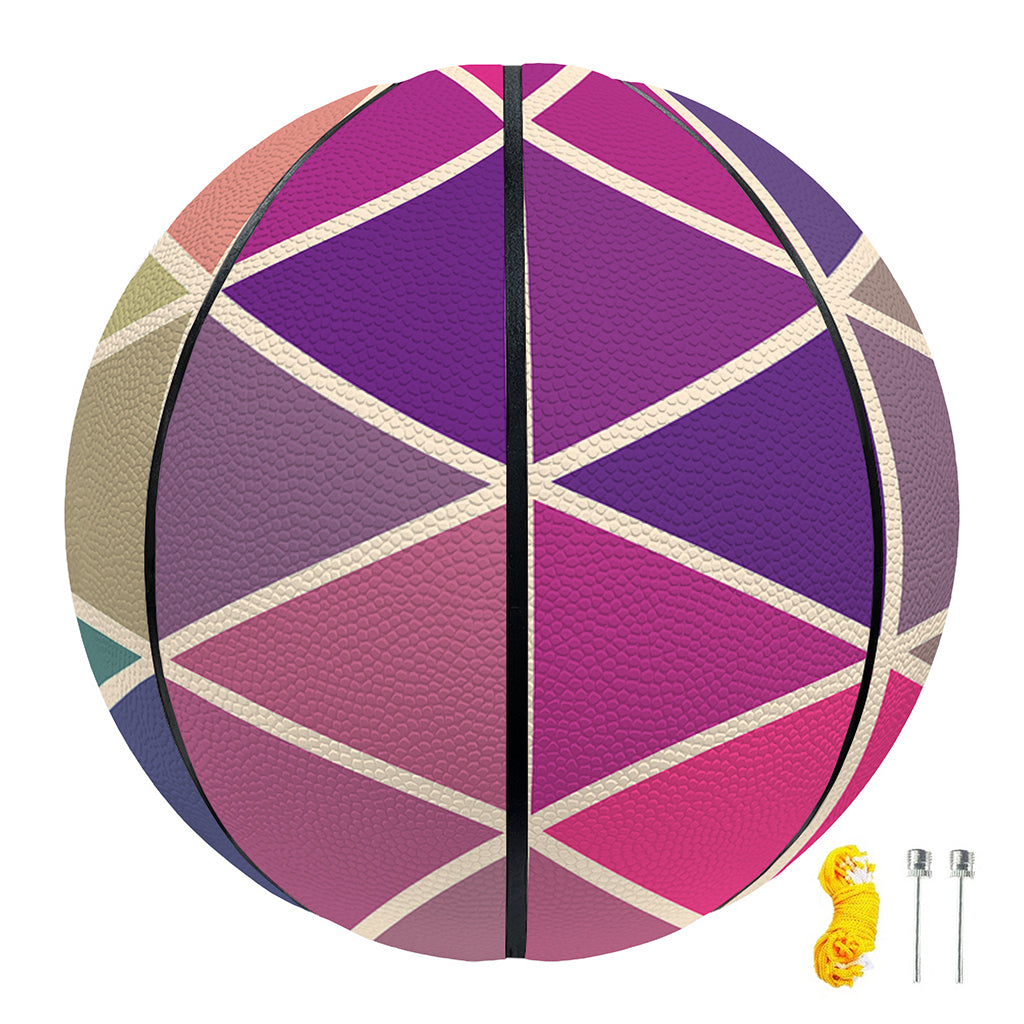 Pastel Geometric Shape Pattern Print Basketball