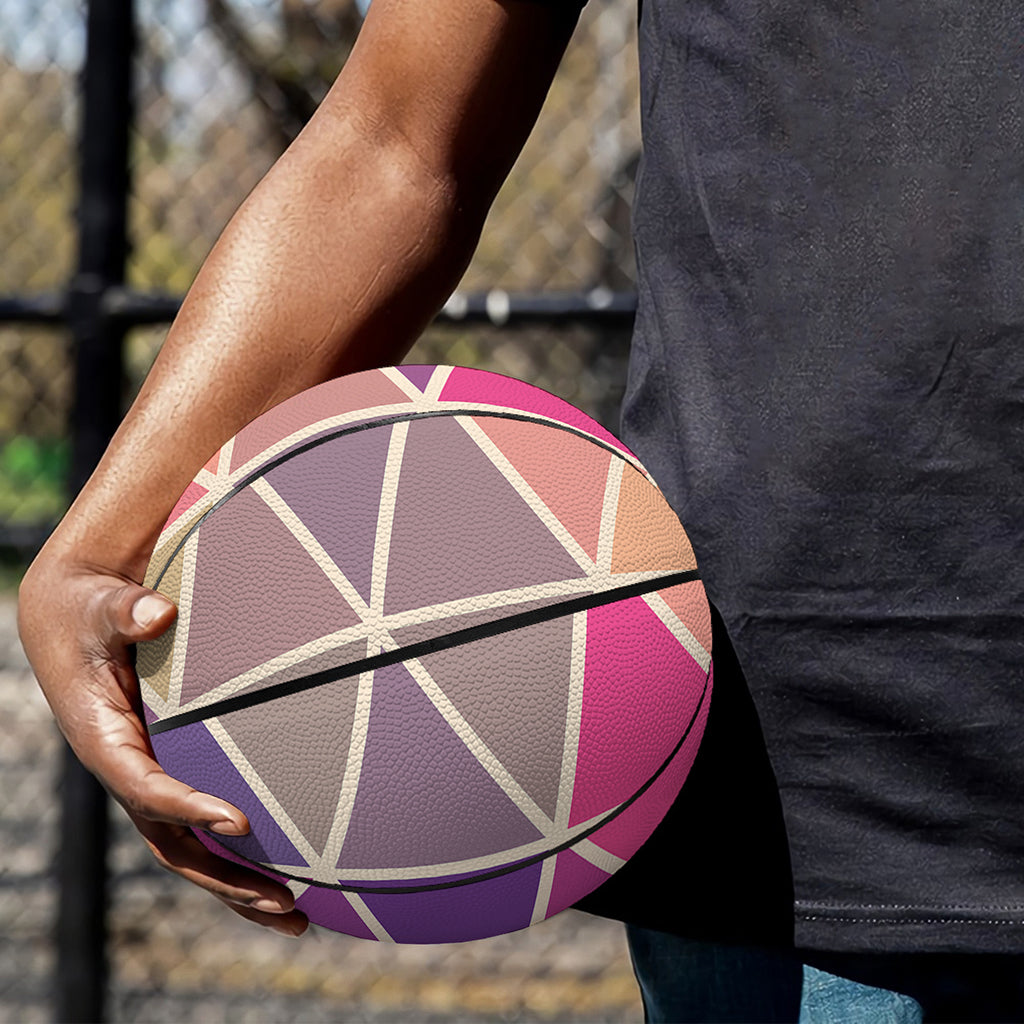 Pastel Geometric Shape Pattern Print Basketball