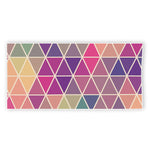 Pastel Geometric Shape Pattern Print Beach Towel