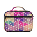 Pastel Geometric Shape Pattern Print Briefcase Bible Bag