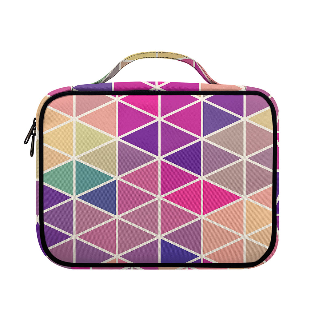 Pastel Geometric Shape Pattern Print Briefcase Bible Bag