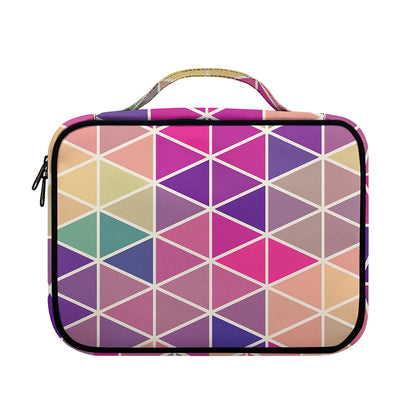 Pastel Geometric Shape Pattern Print Briefcase Bible Bag