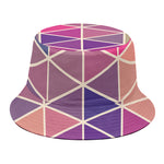 Pastel Geometric Shape Pattern Print Bucket Hat