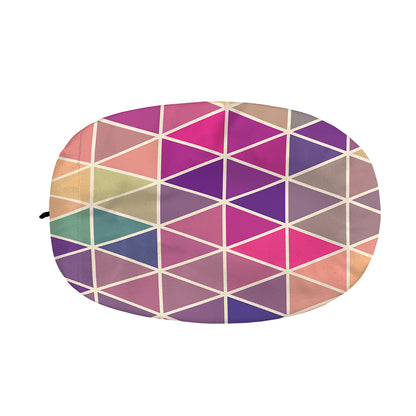 Pastel Geometric Shape Pattern Print Car Side Mirror Covers