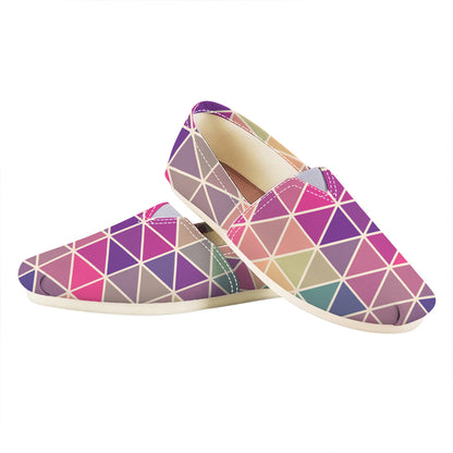 Pastel Geometric Shape Pattern Print Casual Shoes