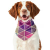 Pastel Geometric Shape Pattern Print Dog Bandana