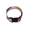 Pastel Geometric Shape Pattern Print Dog Collar