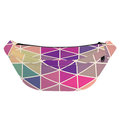 Pastel Geometric Shape Pattern Print Fanny Pack