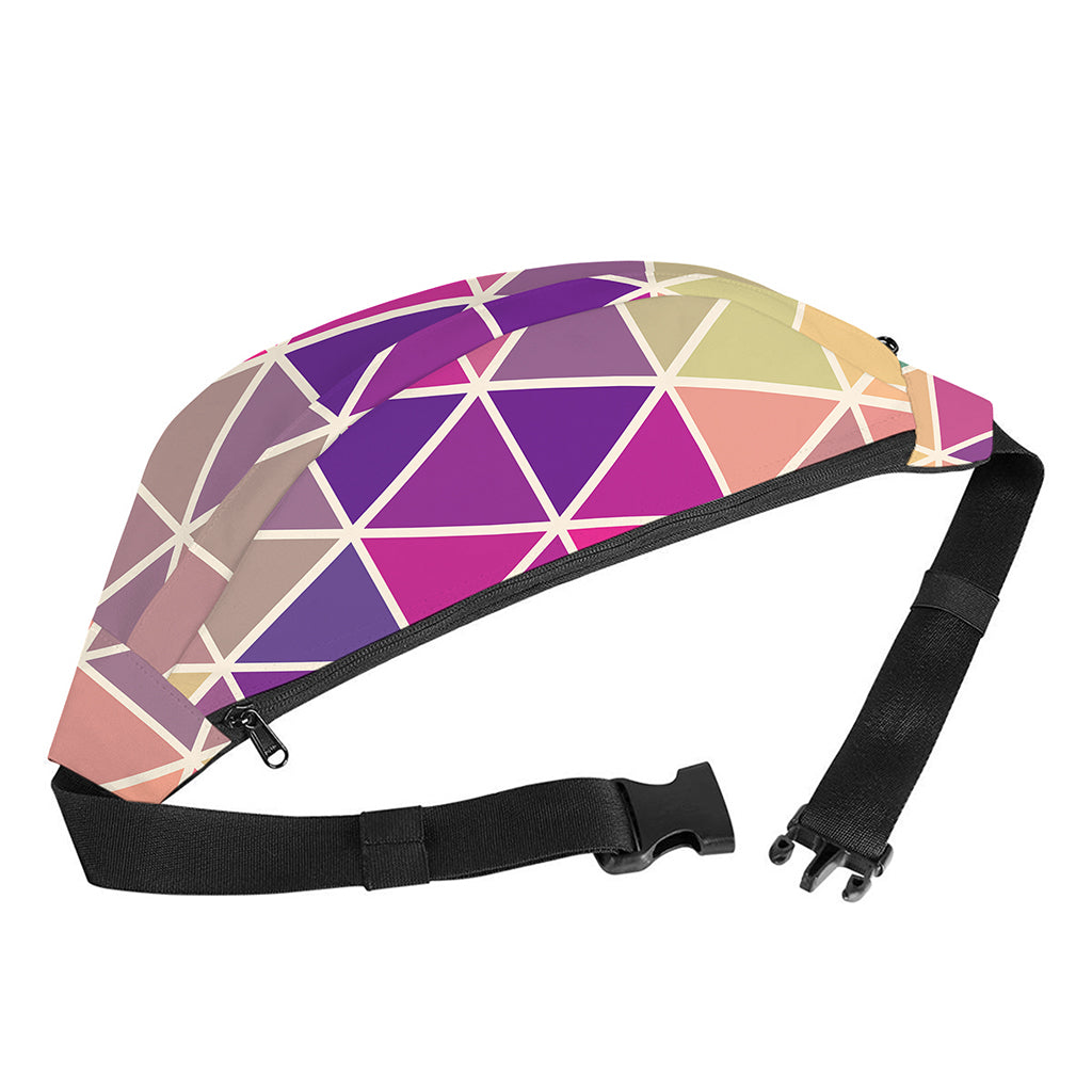 Pastel Geometric Shape Pattern Print Fanny Pack