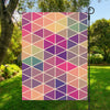 Pastel Geometric Shape Pattern Print Garden Flag