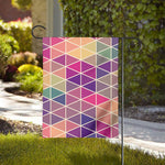 Pastel Geometric Shape Pattern Print House Flag
