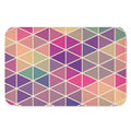 Pastel Geometric Shape Pattern Print Indoor Door Mat