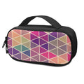 Pastel Geometric Shape Pattern Print Portable Cooler Travel Case