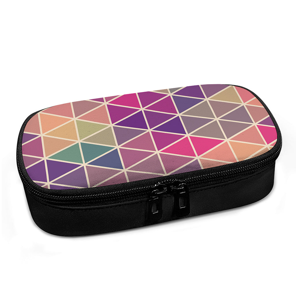 Pastel Geometric Shape Pattern Print Insulin Cooler Travel Case