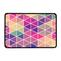 Pastel Geometric Shape Pattern Print Kitchen Mat