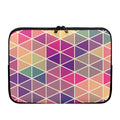 Pastel Geometric Shape Pattern Print Laptop Sleeve
