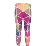 Pastel Geometric Shape Pattern Print Men's leggings