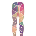 Pastel Geometric Shape Pattern Print Men's leggings