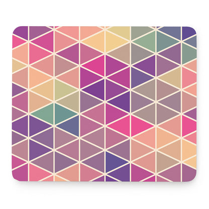Pastel Geometric Shape Pattern Print Mouse Pad