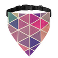 Pastel Geometric Shape Pattern Print Over The Collar Dog Bandana