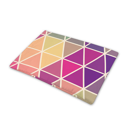 Pastel Geometric Shape Pattern Print Pet Cooling Mat Cover