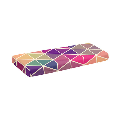 Pastel Geometric Shape Pattern Print Piano Keyboard Cover