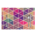 Pastel Geometric Shape Pattern Print Placemat